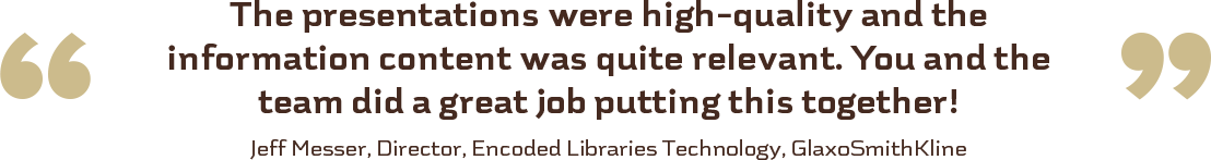 Drug Discovery Chemistry Testimonials